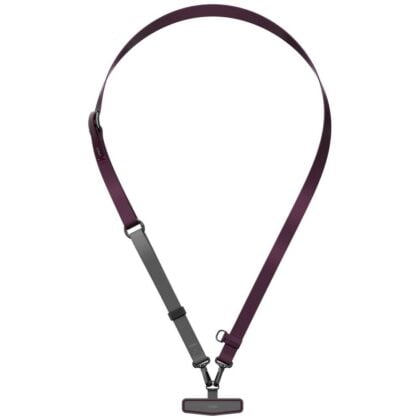 UNIQ Vista Flex 2-in-1 Λουράκι Τηλεφώνου, Πολυεστέρας, Μπορντό-Γκρι