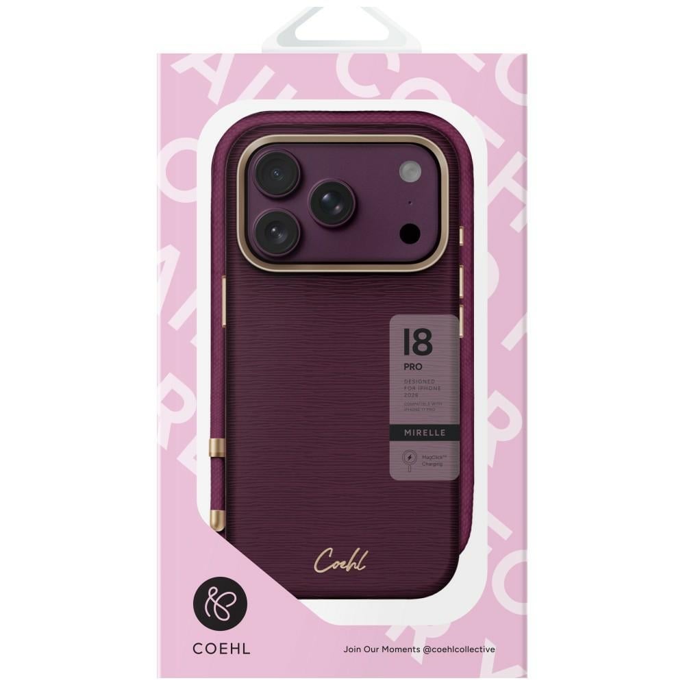 UNIQ Coehl Mirelle Μαγνητική Φόρτιση - θήκη για Apple iPhone 18 Pro / 17 - Κόκκινο - Image 5