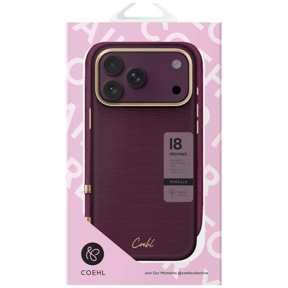 UNIQ Coehl Mirelle Μαγνητική Φόρτιση - θήκη για Apple iPhone 18 Pro Max / 17 - Μπορντό - Image 5