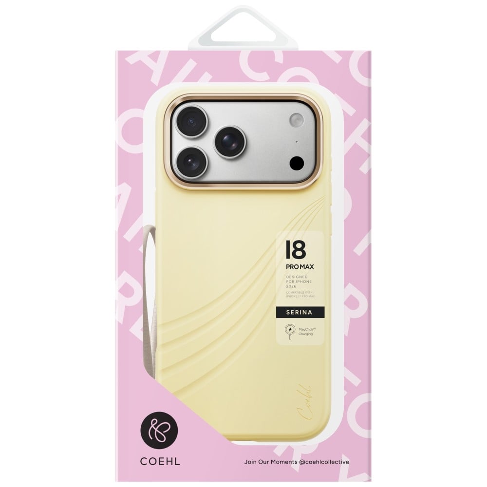 UNIQ Coehl Serina με Μαγνητική Φόρτιση - θήκη για Apple iPhone 18 Pro Max / 17 - Κίτρινο - Image 4