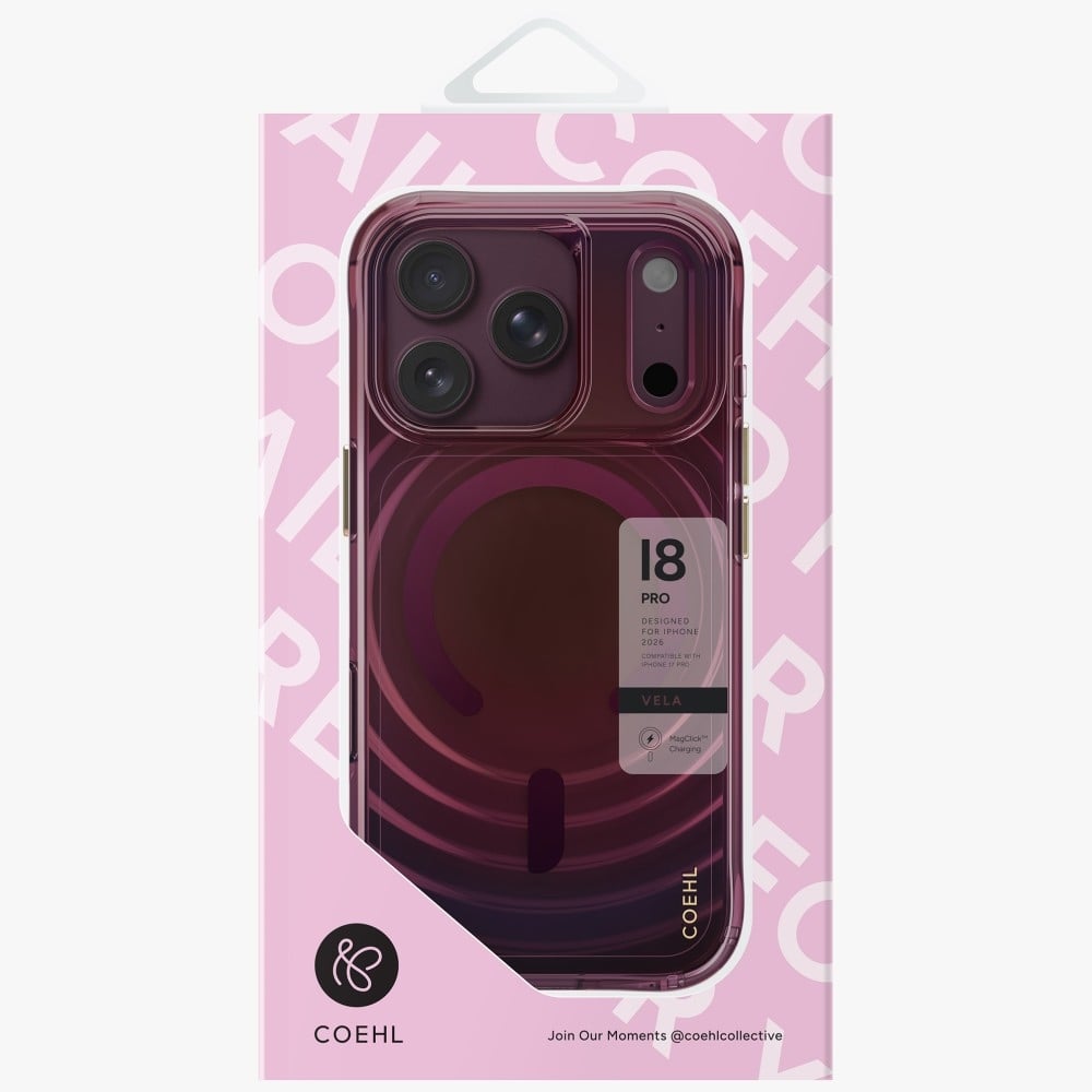 UNIQ Coehl Vela Μαγνητική Φόρτιση - θήκη για Apple iPhone 18 Pro / 17 - Κόκκινο - Image 4