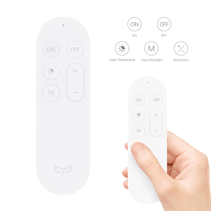 YEELIGHT YLYK01YL Bluetooth ασύρματο χειριστήριο 5 πλήκτρα λευκό - Image 3