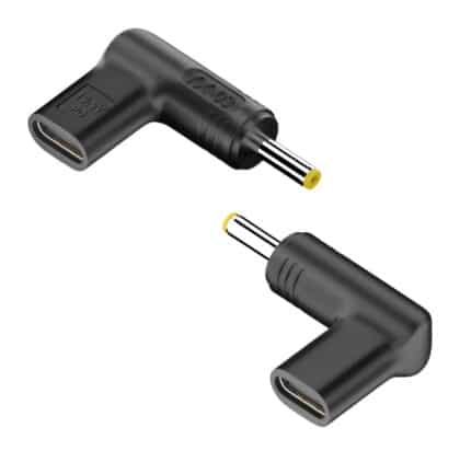 Powertech YX-03 Αντάπτορας Τροφοδοσίας USB-C σε HP 4x1.7mm, Μαύρος