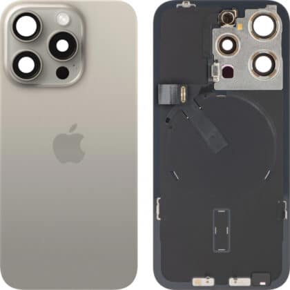 Apple Κάλυμμα Μπαταρίας iPhone 15 Pro, Φυσικό Τιτάνιο