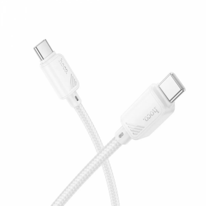 Hoco X113 Καλώδιο USB-C σε USB-C 60W, 1m, Λευκό