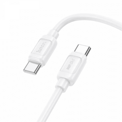 Hoco X115 Καλώδιο USB-C σε USB-C 240W, 1m, Λευκό
