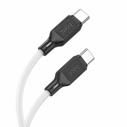 Hoco X90 Καλώδιο USB-C σε USB-C 60W 3A, 1m, Λευκό
