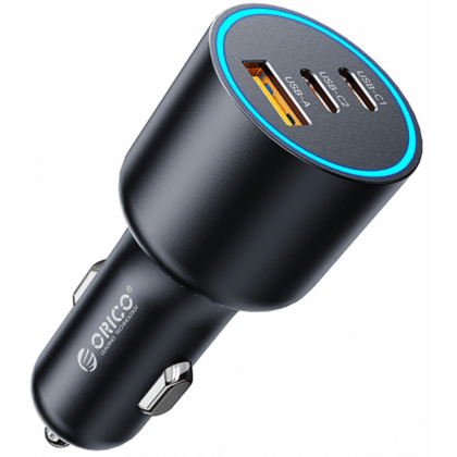 ORICO HyperDrive Φορτιστής Αυτοκινήτου 165W, 5A, 1 x USB-A, 2 x USB-C, Μαύρος