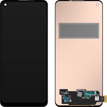 MP Οθόνη LCD για Realme 8, Χωρίς Πλαίσιο, Μαύρο, Ανταλλακτικό