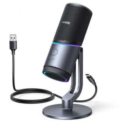 UGREEN CM769 Καρδιοειδές Μικρόφωνο USB-A 2m, RGB, Μαύρο