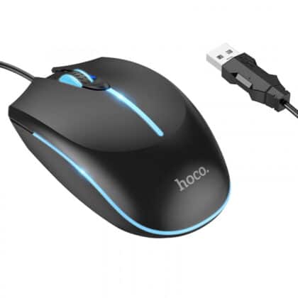 Hoco GM37 Gaming Mouse, 2400DPI, RGB, Μαύρο