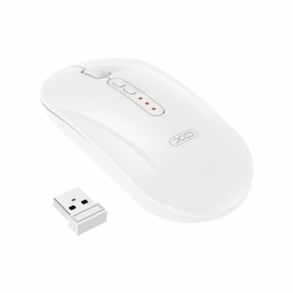 XO DESIGN M13 Ασύρματο ποντίκι Silent Tri-mode 1600DPI BT / Wi-Fi Λευκό