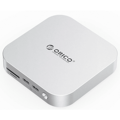 Orico MiniLink M49P Πολυλειτουργικός Hub 9in1 για Apple Mac Mini M4, Ασημί
