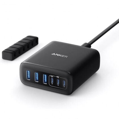 Anker Desktop Charger 112W 3A 3 x USB-A 3 x USB-C Μαύρο A2154G11