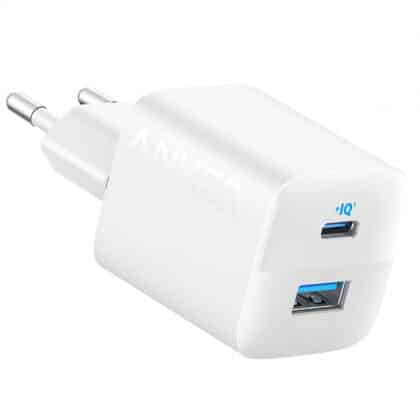 Anker 323 Φορτιστής τοίχου 33W 3A 1 x USB-A - 1 x USB-C Λευκός A2331G21