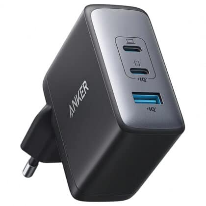 Anker 736 Nano II Φορτιστής Τοίχου 100W 1 x USB-A - 2 x USB-C Μαύρο A2145G11