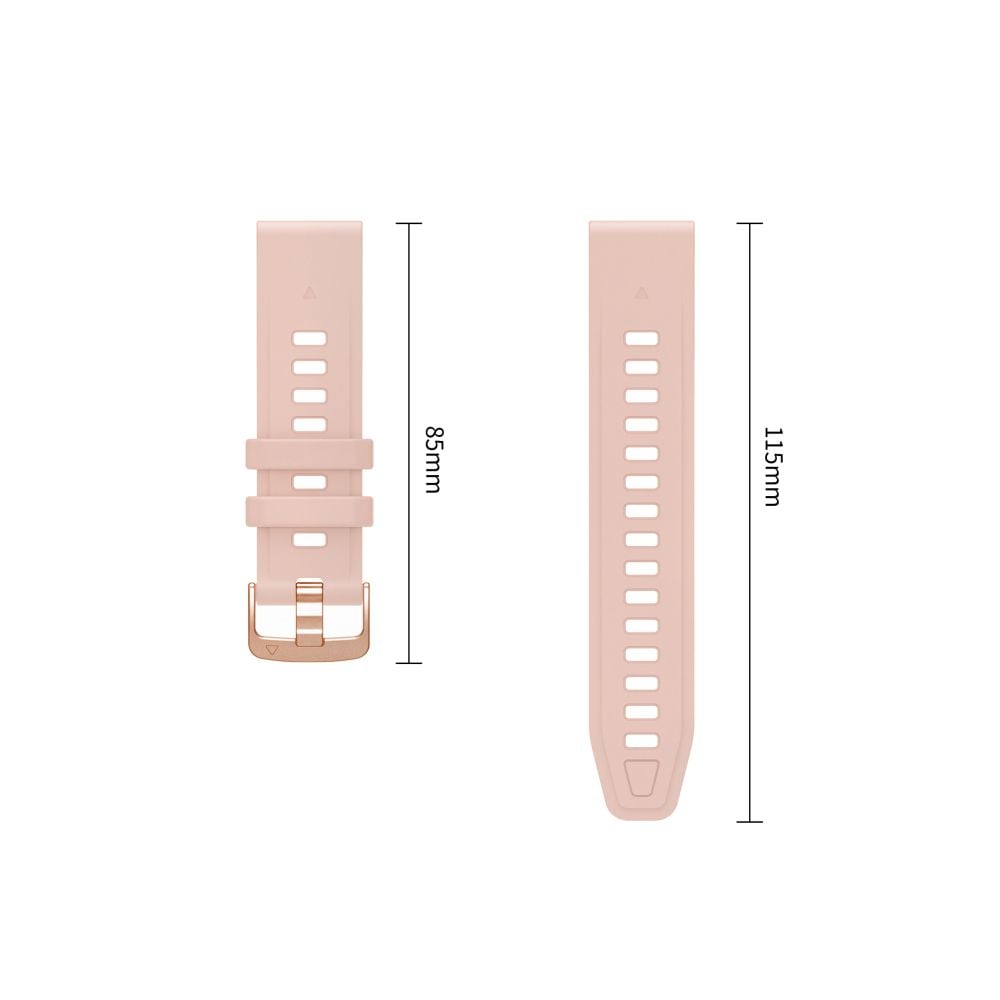 TECH-PROTECT Silicone Ιμάντας Garmin Fenix 5S / 5S Plus / 6S / 6S Pro / 7S / 8 / 9 / 9 Pro (43 mm), Ροζ Πούδρα - Image 4