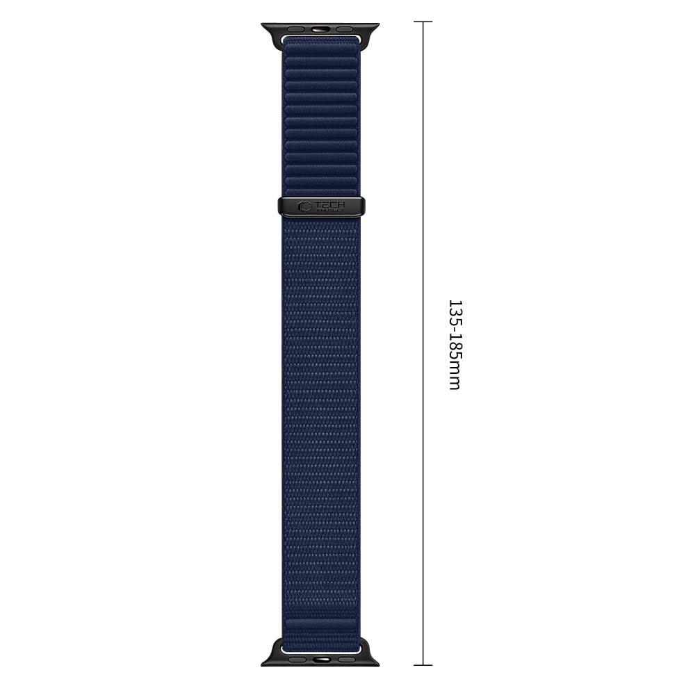 TECH-PROTECT NylonLoop Λουράκι Apple Watch 8/9/10/11/12/SE/Ultra (44/45/46/49 mm), Navy Blue - Image 3
