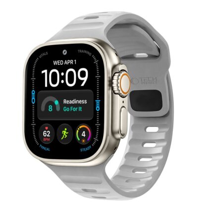 TECH-PROTECT Silicone Line Λουράκι Apple Watch 8/9/10/11/12/SE/Ultra (44/45/46/49 mm), Lunar Grey
