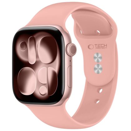 TECH-PROTECT Silicone Ιμάντας Apple Watch 8 / 9 / 10 / 11 / 12 / SE / Ultra (44 / 45 / 46 / 49 mm), Dusty Rose