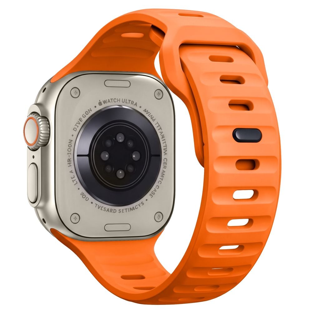 TECH-PROTECT Silicone Line Λουράκι Apple Watch 8/9/10/11/12/SE/Ultra (44/45/46/49 mm), Πορτοκαλί - Image 2