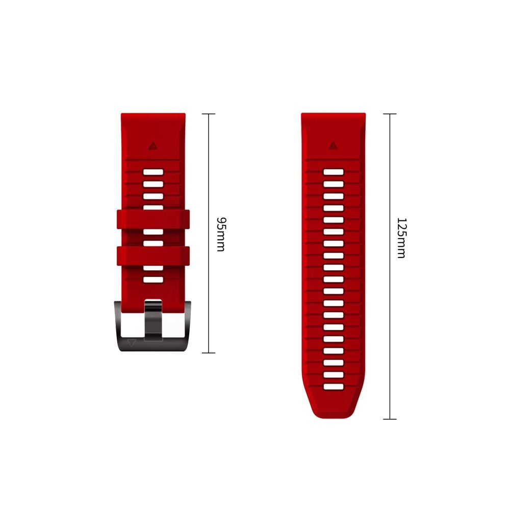 Tech-Protect Silicone Garmin Fenix 5 / 6 / 6 Pro / 7 / 8 / 8 Pro / E / 9 / 9 Pro (47 mm) Crimson Red - Image 4