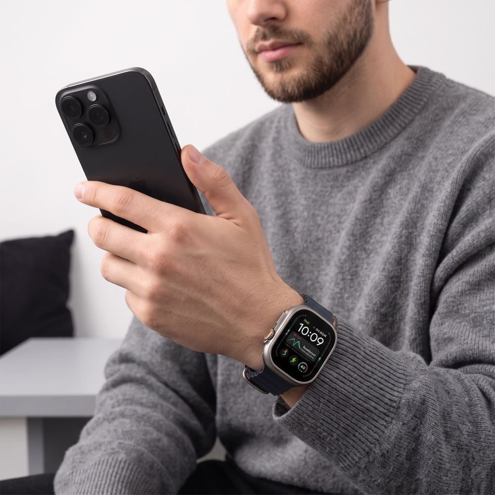 Tech-Protect Iconband Pro Apple Watch 8 / 9 / 10 / 11 / 12 / SE / Ultra (44 / 45 / 46 / 49 mm) Charcoal Grey - Image 4