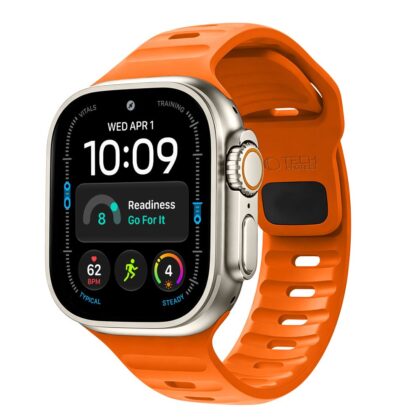 TECH-PROTECT Silicone Line Λουράκι Apple Watch 8/9/10/11/12/SE/Ultra (44/45/46/49 mm), Πορτοκαλί