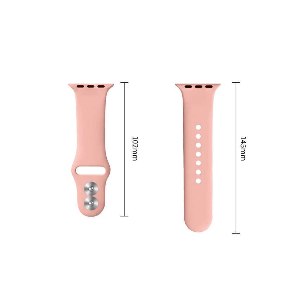 TECH-PROTECT Silicone Ιμάντας Apple Watch 8 / 9 / 10 / 11 / 12 / SE / Ultra (44 / 45 / 46 / 49 mm), Dusty Rose - Image 3