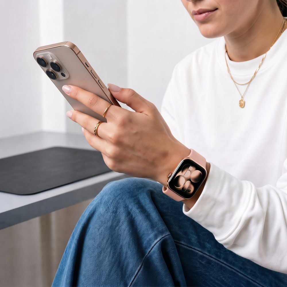 TECH-PROTECT Silicone Ιμάντας Apple Watch 8 / 9 / 10 / 11 / 12 / SE / Ultra (44 / 45 / 46 / 49 mm), Dusty Rose - Image 4