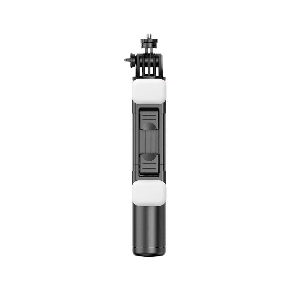 OEM WC13YDS Τρίποδο Selfie Stick, Τηλεσκοπικό 1.3m με Διπλή Λάμπα και Βάση Τηλεφώνου, Μαύρο - Image 4