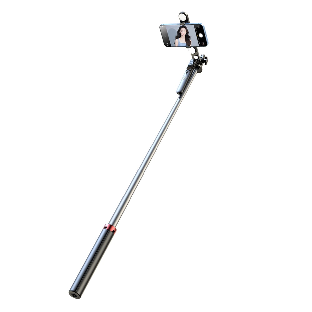 Τρίποδο Selfie Stick WH181D-Y1S, Τηλεσκοπικό 1,75m από Κράμα Αλουμινίου με Διπλή Λάμπα, Μαύρο - Image 3