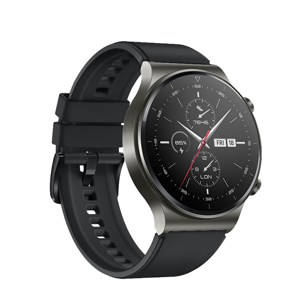 Λουράκι σιλικόνης Huawei Watch GT 2/3/4/2 Pro/3 Pro/4 Pro/GT 2e 46mm Μαύρο - Image 2