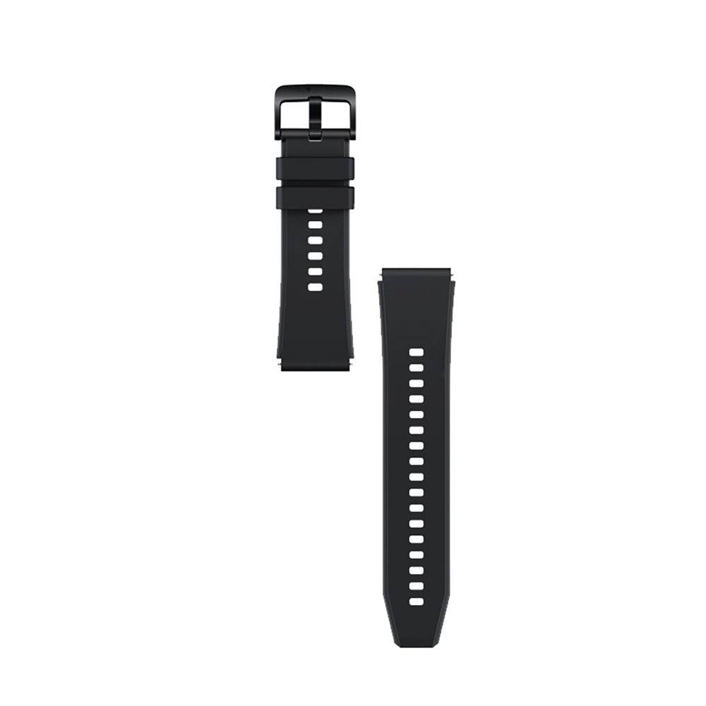 Λουράκι σιλικόνης Huawei Watch GT 2/3/4/2 Pro/3 Pro/4 Pro/GT 2e 46mm Μαύρο - Image 5