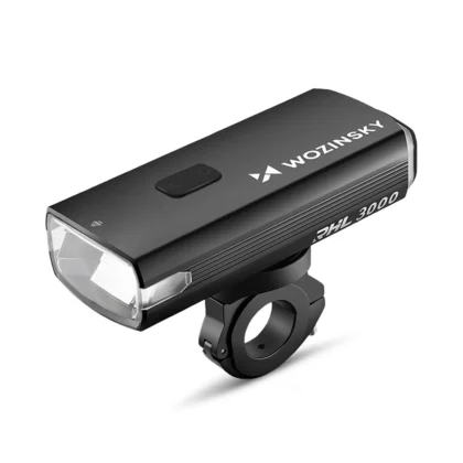 Μπροστινό Φως Ποδηλάτου 3000 lm, Με Καλώδιο USB-C, Μαύρο