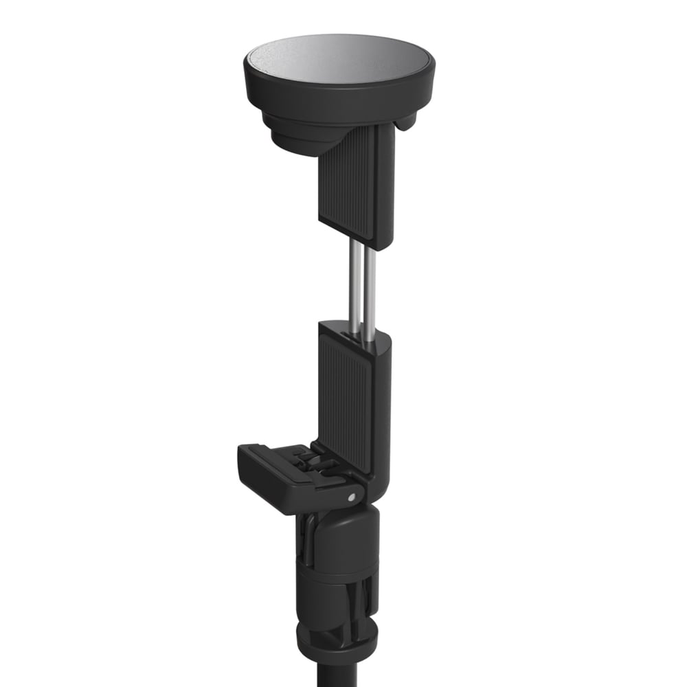 Selfie Stick WRZP1, με Αυτόματα Επεκτεινόμενα Πόδια, Λειτουργία Τρίποδου, 1,7μ, Μαύρο - Image 3