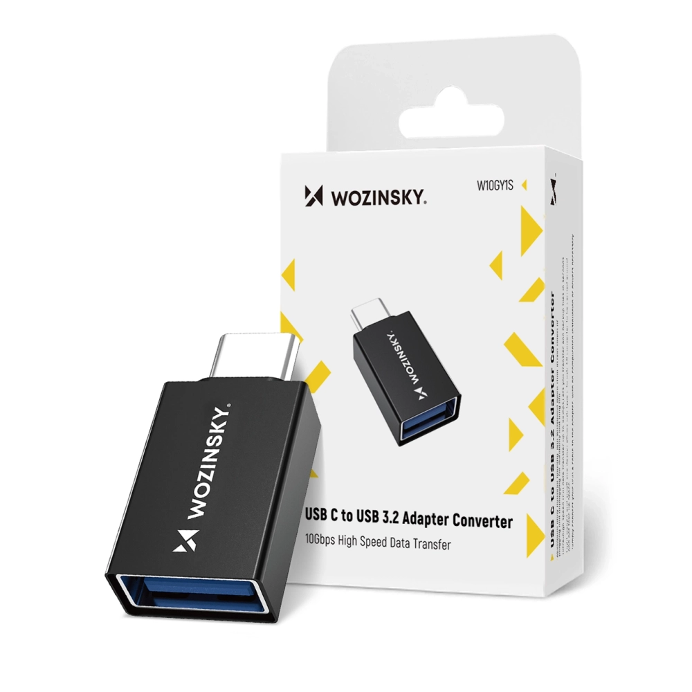 Αντάπτορας W10GY1S, USB-C/USB-A 3.2 10Gb/s, Μαύρος - Image 2