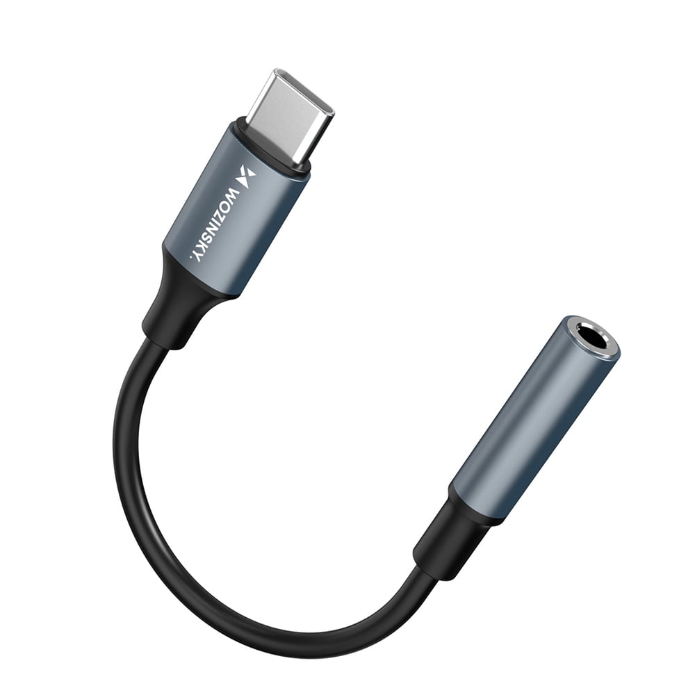 Αντάπτορας WACM-01, USB-C, 3.5mm Mini Jack, Μαύρος - Image 3