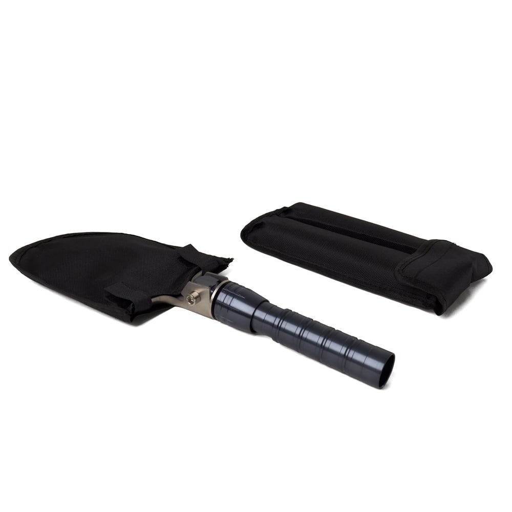Φτυάρι Επιβίωσης Bushcraft WSS-211, 21 σε 1, Πολυλειτουργικό Μαχαίρι, Θραύστης, Πυρόλιθος, Σφυρίχτρα, Καμάκι, Γκρι - Image 4