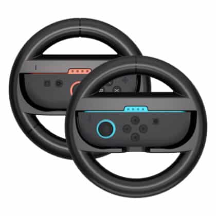 Τιμόνι για Nintendo Switch Joy-Con Controller, Σετ 2, Μαύρο