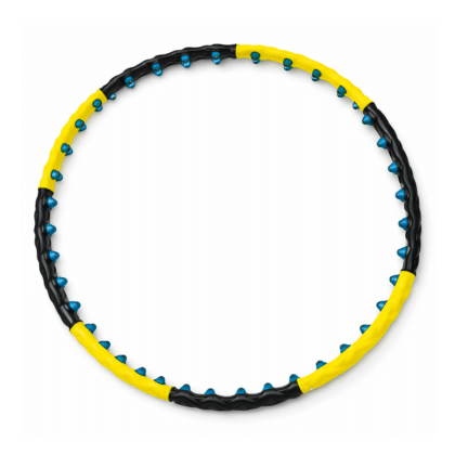 Hula Hoop WHH-110, Μασάζ με Οζίδια, Μαύρο και Κίτρινο