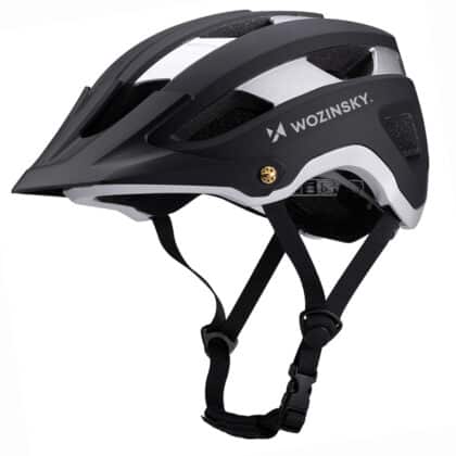 Κράνος Ποδηλάτου MTB, HT-001VCS, Ελαφρύ, Αφαιρούμενο Γείσο, L, Μαύρο και Ασημί