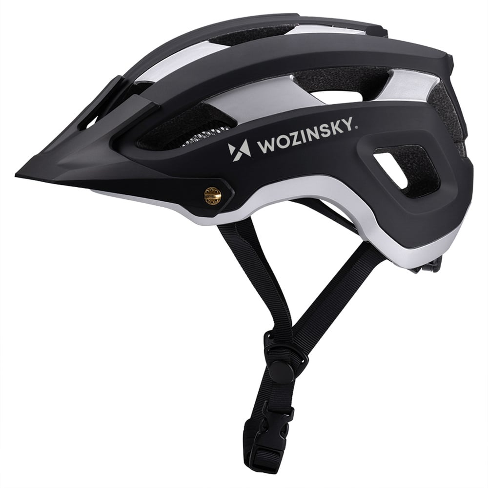 Κράνος Ποδηλάτου MTB, HT-001VCS, Ελαφρύ, Αφαιρούμενο Γείσο, L, Μαύρο και Ασημί - Image 2