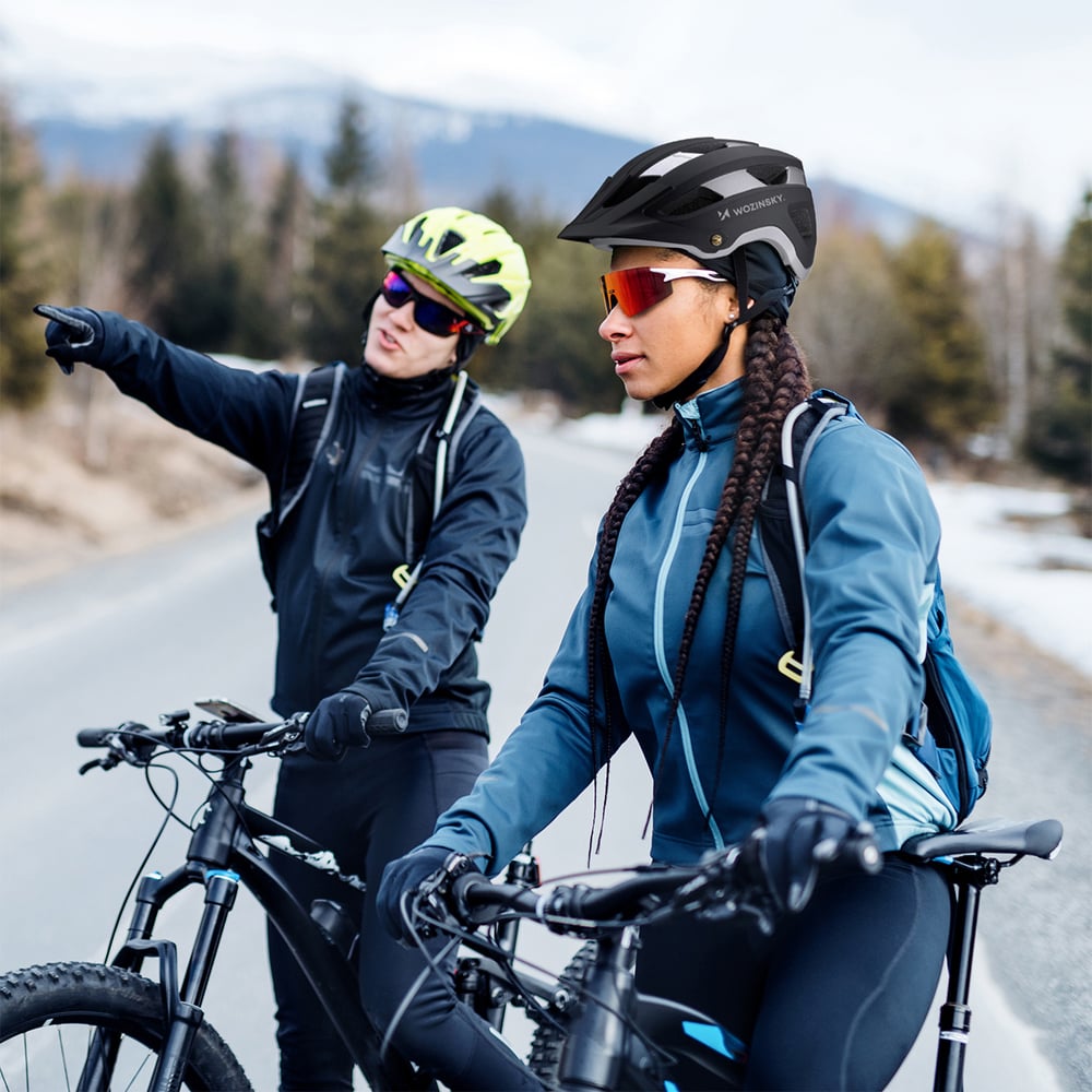 Κράνος Ποδηλάτου MTB, HT-001VCS, Ελαφρύ, Αφαιρούμενο Γείσο, L, Μαύρο και Ασημί - Image 5