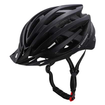 Κράνος Ποδηλάτου HT-28VC, MTB με Αποσπώμενη Ζελατίνα και Πίσω Φως USB, Μαύρο