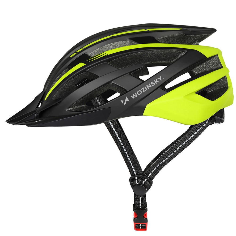 Κράνος Ποδηλάτου HT-28VCL, MTB L, Αποσπώμενη Ζελατίνα και Πίσω Φως USB, Μαύρο και Κίτρινο - Image 3