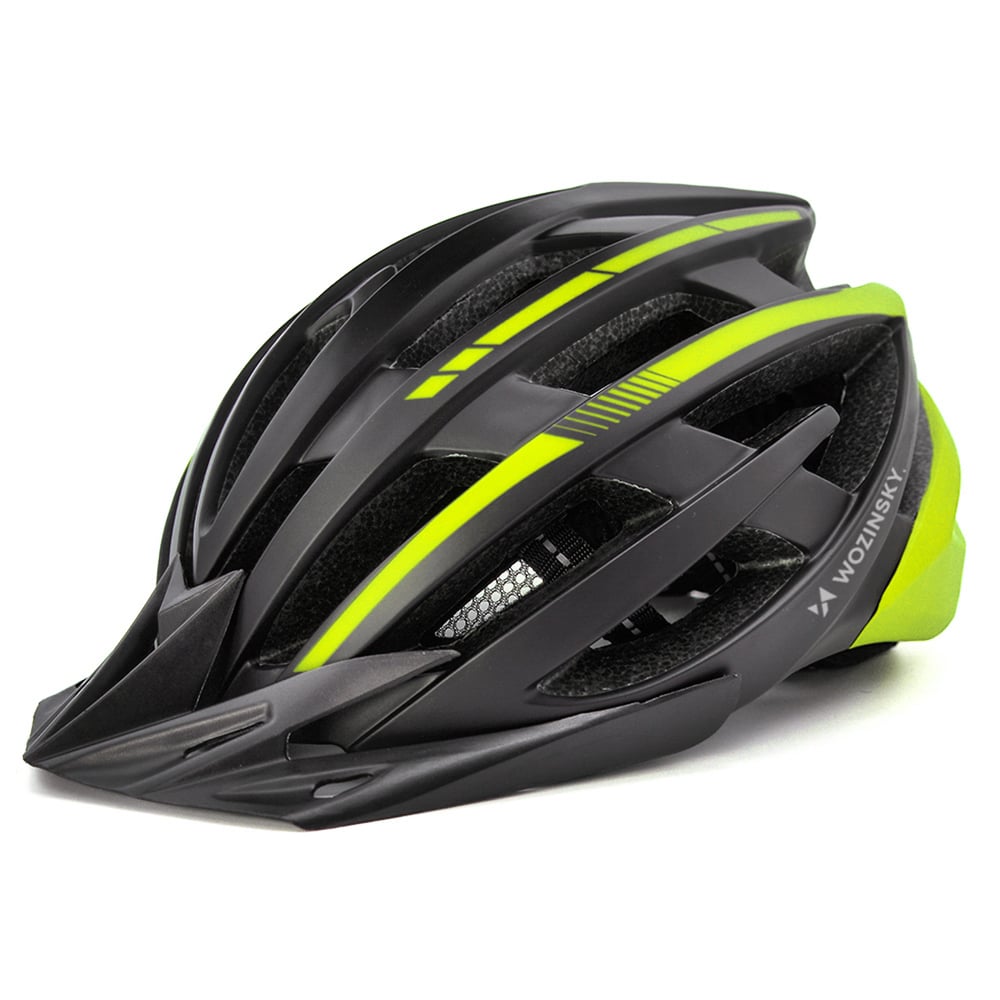 Κράνος Ποδηλάτου HT-28VCL, MTB L, Αποσπώμενη Ζελατίνα και Πίσω Φως USB, Μαύρο και Κίτρινο - Image 4