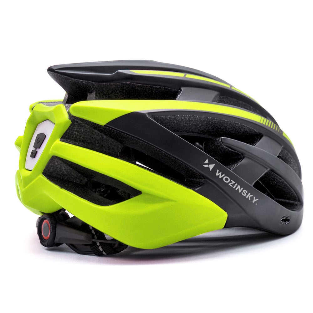 Κράνος Ποδηλάτου HT-28VCL, MTB L, Αποσπώμενη Ζελατίνα και Πίσω Φως USB, Μαύρο και Κίτρινο - Image 5