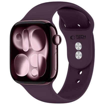 TECH-PROTECT Silicone Λουρί Apple Watch 8 / 9 / 10 / 11 / 12 / SE / Ultra (44 / 45 / 46 / 49 mm), Deep Burgundy