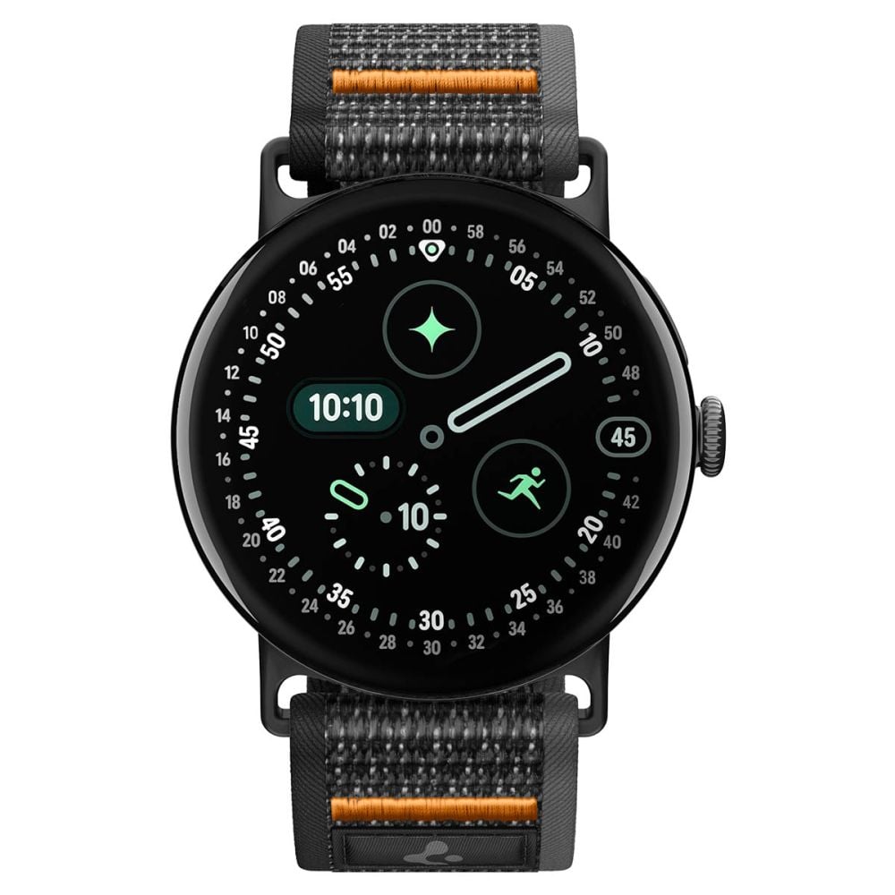 Spigen Athlex Air Λουράκι Smartwatch Google Pixel Watch 1/2/3/4/5 (41 mm), Active Black/Orange - Image 2